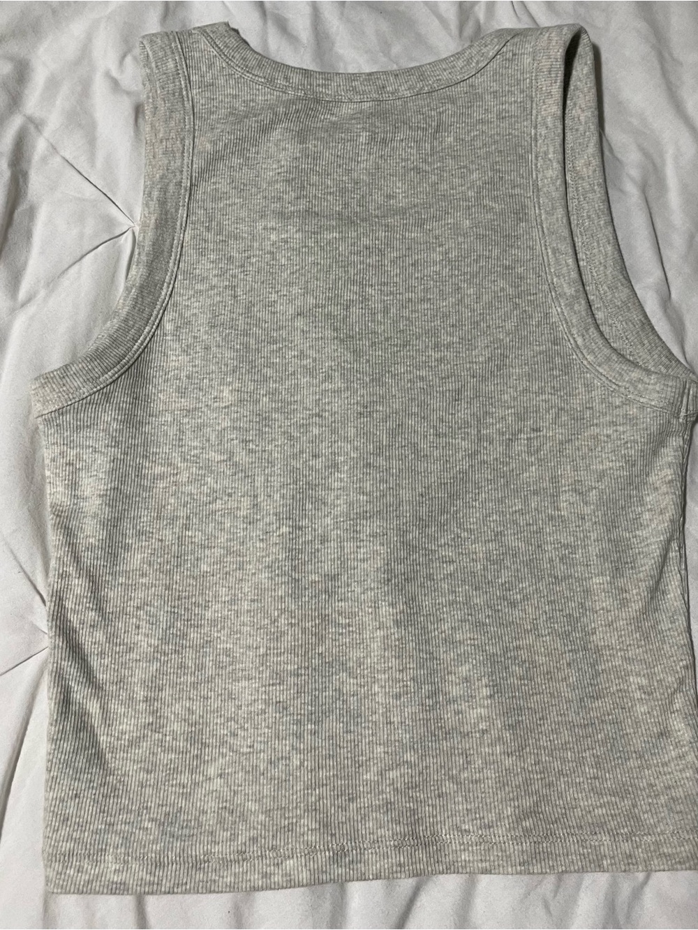 Hollister Women's Ribbed Tank Top - Light Gray